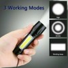 Battery Connection MIni COB LED Flashlight Tactical Light Super Bright