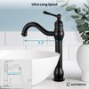 gotonovo Single Handle Vessel Sink Faucet 360° Swivel Bathroom Faucet