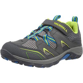 Merrell Trail Chaser Hiking Shoe (Little Kid/Big Kid), Grey/Blue, 3 M US Little Kid