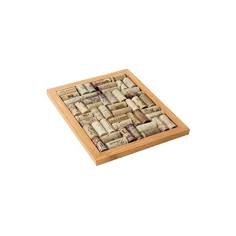 Oenophilia Bamboo Corkboard Trivet Kit