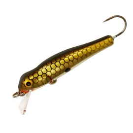 Rebel Lures Micro Critters Ultralight Crankbait Fishing Lure with Barbless Hook, Tennessee Shad, Micro Minnow, One Size