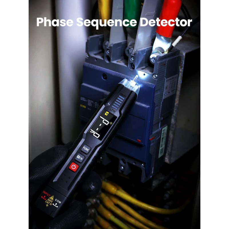 KAIWEETS Multi-function Voltage Tester, Non-Contact Electrical Tester, 600V AC/DC Voltage