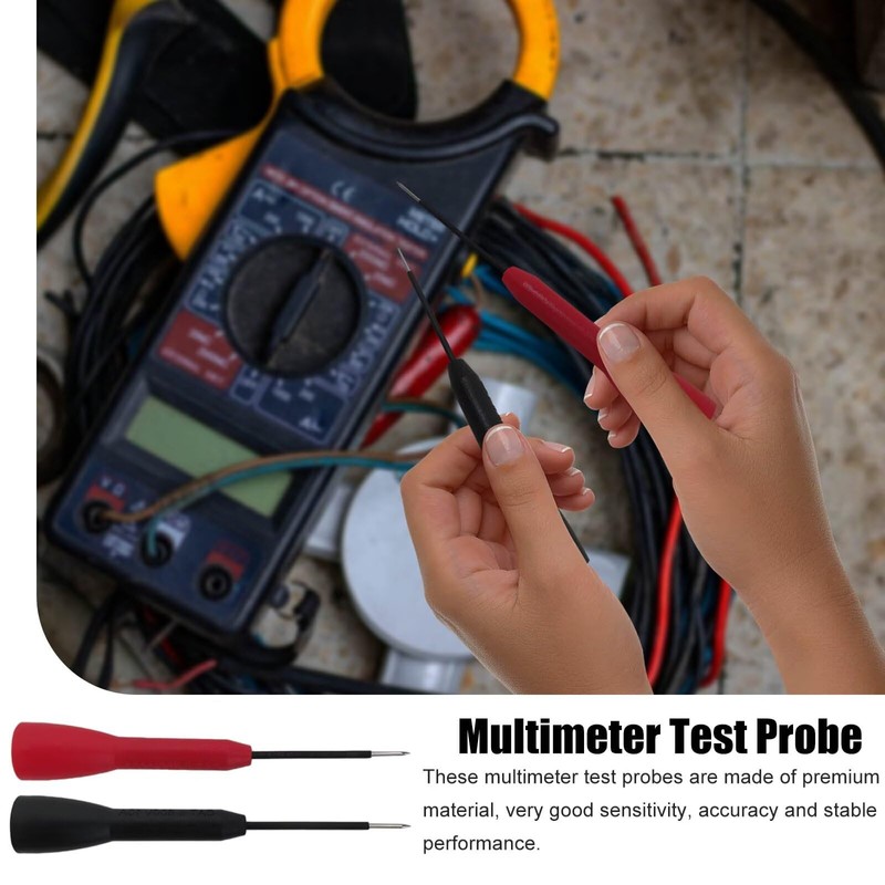 2mm Extended Needle Test Probes, 600V/10A Non-Destructive Multimeter Test Probe