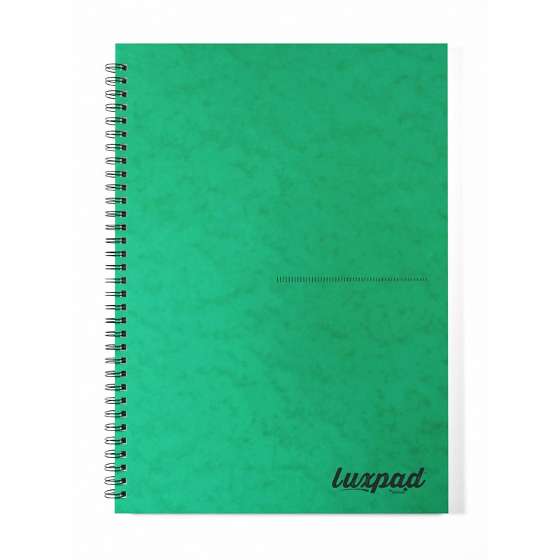 Luxpad 120 Page A4 FSC Wirebound Notebook with Durable Pressboard