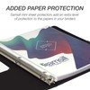 Samsill 0.5 Inch 3 Ring Binder, Leather, Black with Contrast