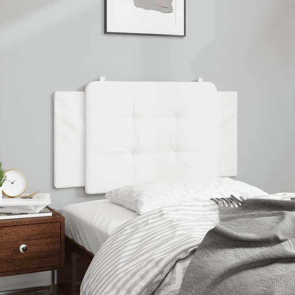 LOPOO Elegant White Headboard Cushion for Ultimate Comfort, Faux Leather