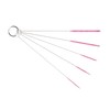 10" Long Professional Tube Cleaning Brush Set, Small Sizes Pink,