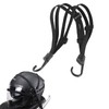 Watris Veiyi Helmet Rope, 63cm/24.8" Motorcycle Helmet Strap, Black Retractable
