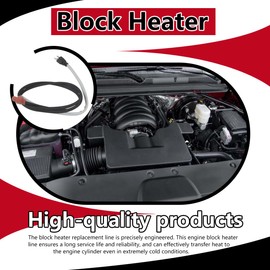 BUTITNOW Block Heater Cord 19301659, 23402644, 20837210, 12681380, 12705875, 19419326, 84303149 for 2001-2018 Duramax 6.6L Diesel – Compatible for Chevy/G MC 2500/3500