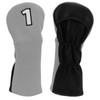 Golf Club Cover Mixed Fabric Head Protector Knitted Polyester Waterproof