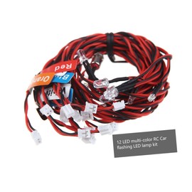 Kisangel 1 Set LED Light Kit for Model Car Crawler Headlight Taillight Low Power Consumption Lighting Modes Lightweight Design for Car Modification