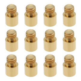 OTOTEC Pack of 12 Dart Weights 9 x 5 x 5.8 mm 1 g Brass Dart Weights Accent Adjuster for Darts with 2BA Thread Accessories (Gold)