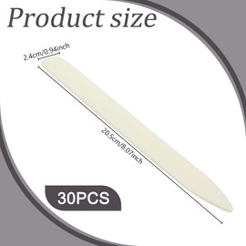 WEBEEDY 30 Stück Kunststoff Knochenspachtel Werkzeug Für Papierbasteln Scoring Tools Papierfalt Und Creaser Werkzeug Für Buchbinderei Origami Kartenherstellung Scrapbooking Und DIY Kunsthandwerk