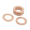 10pcs Copper Crush Washers Car Flat Sealing Plate Gaskets Rings