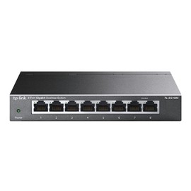 TP-Link 8-Port Switching Hub 10/100/1000Mbps Gigabit Metal Enclosure No Configuration Required Lifetime Warranty TL-SG108S(UN)