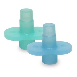 Soft Sip Baby Food Pouch Topper Plus Travel Case - Baby Led Weaning - 100% Silicone, Dishwasher-Friendly and Mess-Free Feeding for Babies 6 Months+, Universal Fit - Aqua Blue, 2 Packs