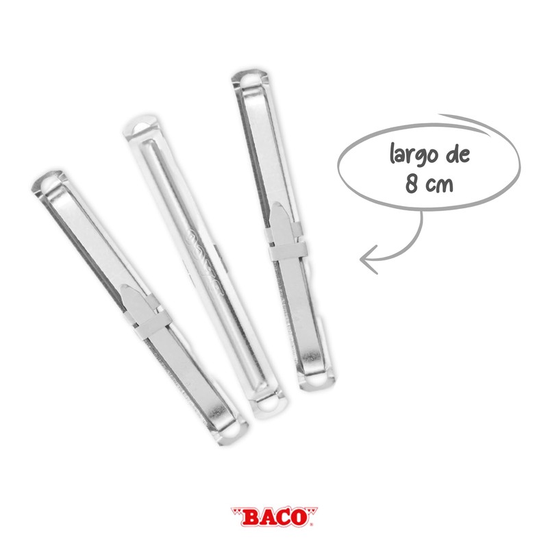 Baco | Broche Metálico Baco para Archivar Documentos - Caja