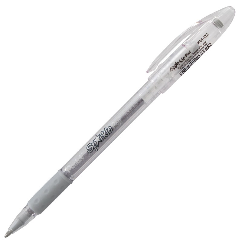 Pentel Arts Sparkle Pop Metallic Gel Pen, 1.0mm Bold Line,