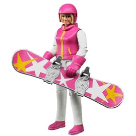 Bruder Snowboarder Woman with Accessories
