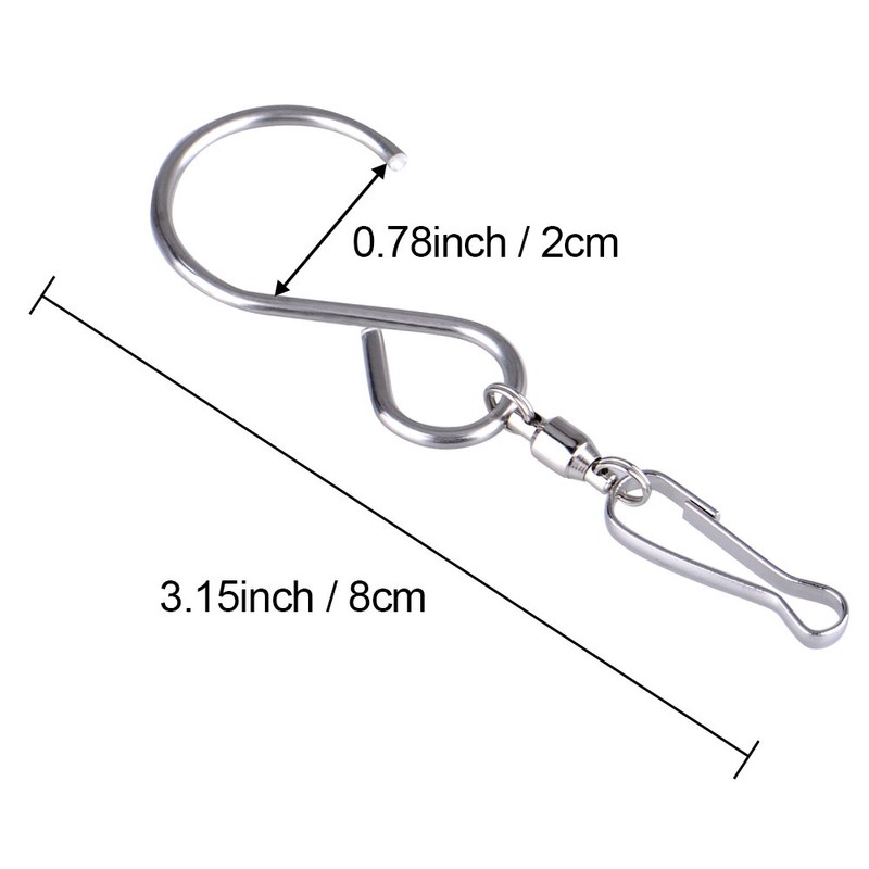 KUUQA Swivel Hooks Clips for Hanging Wind Spinners Wind Chimes