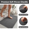 Triohero Bathroom Rugs Non Slip Washable, Super Absorbent Thin Bath
