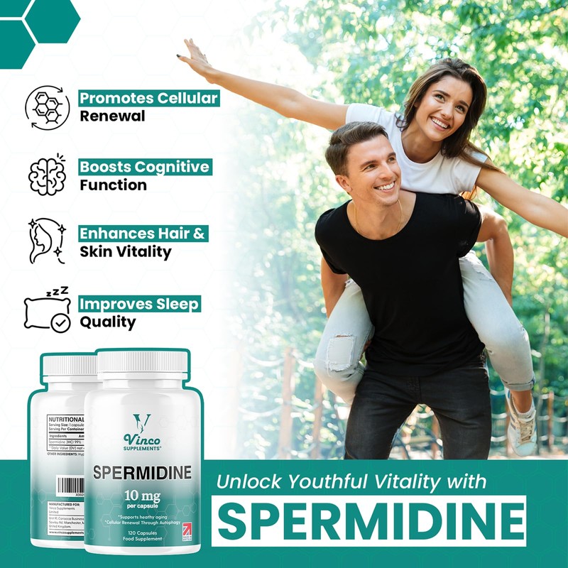 Vinco Spermidine Supplement - 10mg x 120 High Strength Spermidine