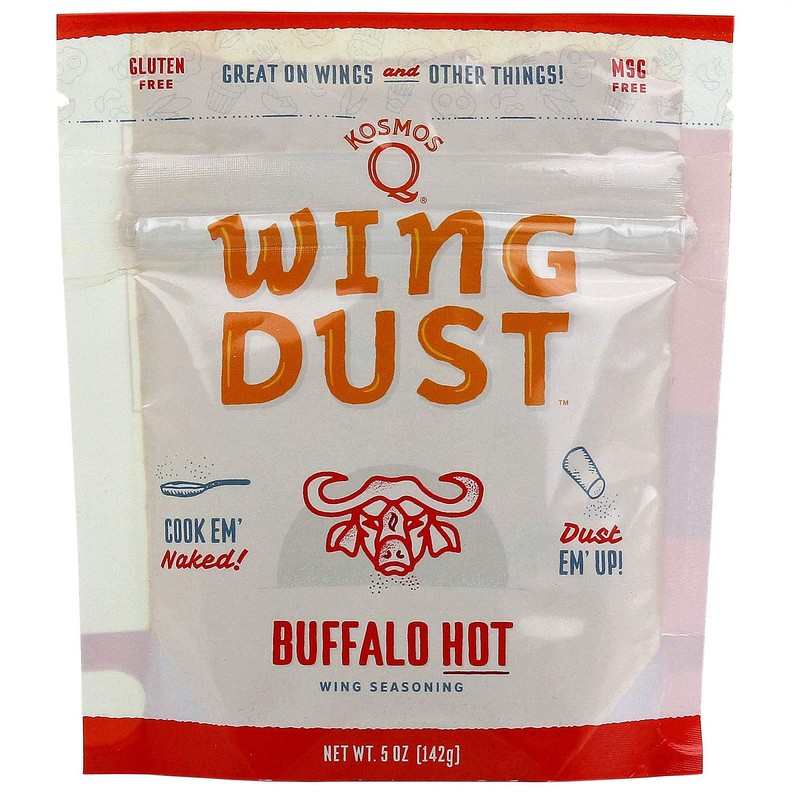 Kosmos Q Hot Buffalo Wing Dust, Spicy Chicken Wing Seasoning