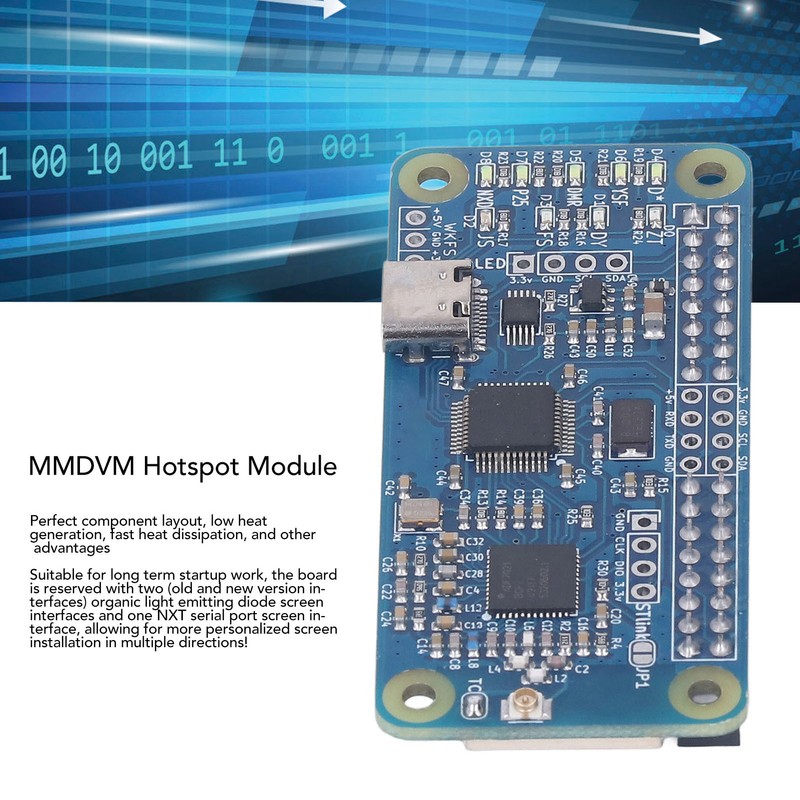 MMDVM Simplex Hotspot Main Board with Pin Header Supports for