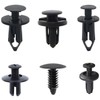 120 PCS Nylon Car Fasteners Rivet Clips,Plastic Car Retainer Clips,Six