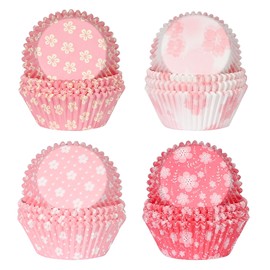 SKIDEC Standard Cupcake Liners 400 Count Floral Paper Baking Cups Disposable Cupcake Wrappers for Wedding and Party Baking Supplies