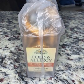 Village Naturals Therapy Cold Allergy Relief Shower Bomb Eucalyptus Menthol Lot