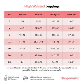 SHAPERMINT Compression Leggings for Women - Tummy Control Leggings for Women - Navy Leggings Women - Womens Leggings - High Waisted Leggings - Blue Leggings for Women, 3X-Large