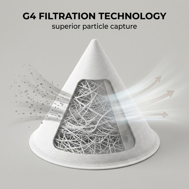 TAHJOS 5 Cone Filters Dn 125, G4 Filter Ventilation System,