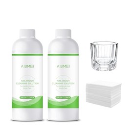 Limpiador de Pinceles de Uñas En Gel, Limpieza Rápida, Fácil de Usar para Salones Y Uso Doméstico, Limpiador de Pinceles de Uñas Acrílicos, 2 Unidades