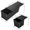 Barlket Black Pullman Loaf Pan with Lid 13x4, Pullman Loaf