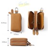 Big Brave Smart Key Case, 2 Key Storage, Double Zipper,