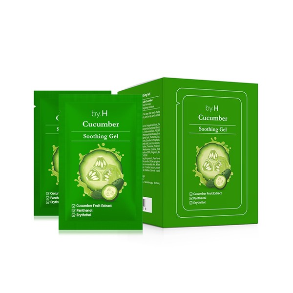 by.H Pure Cucumber Gel Organic Pouch (30 PC) - Skin