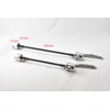 Quick Release Front and Rear Set, Silver, For Front 3.9