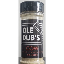 Ole Dub's Cow gourmet steak seasoning.
