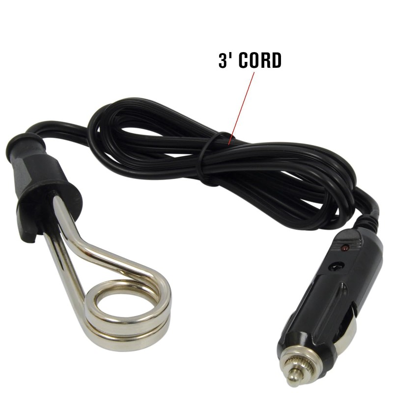 RoadPro RPBH-012 Calentador de Bebidas de 12 voltios, Negro