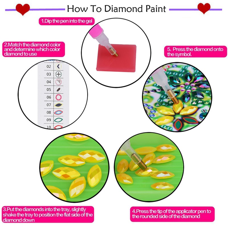 Diamond Painting Tree Storage Box Foldable Resin DIY Painting Kits