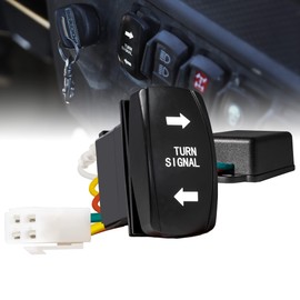 True MODS Smart Turn Signal Switch for Street Hot Rod UTV ATV [Street-Legal] [Universal Fitment] [Integrated Flasher Relay] [Easy to Install] for Add-On Marker Lights Dune Buggy Sand Rail