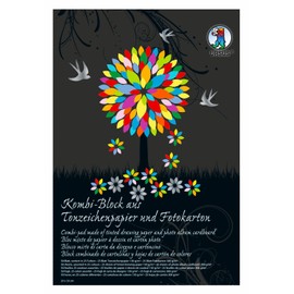 Ursus Block Set of 7770000SE Combination Drawing Paper Photo Card, 50 sheets, 9 x 13 cm