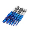6PCS High Speed Steel 6.35mm Hex Shank Tap Drill Bit