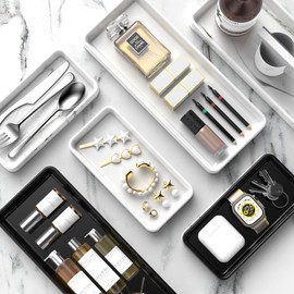 Gurygo 12" Countertop and Vanity Tray - Kitchen Tray for Soap Bottles - Rectangular Vanity Tray for Bathroom - Vanity Trays for Bathroom - Kitchen Soap Dispenser Tray,White