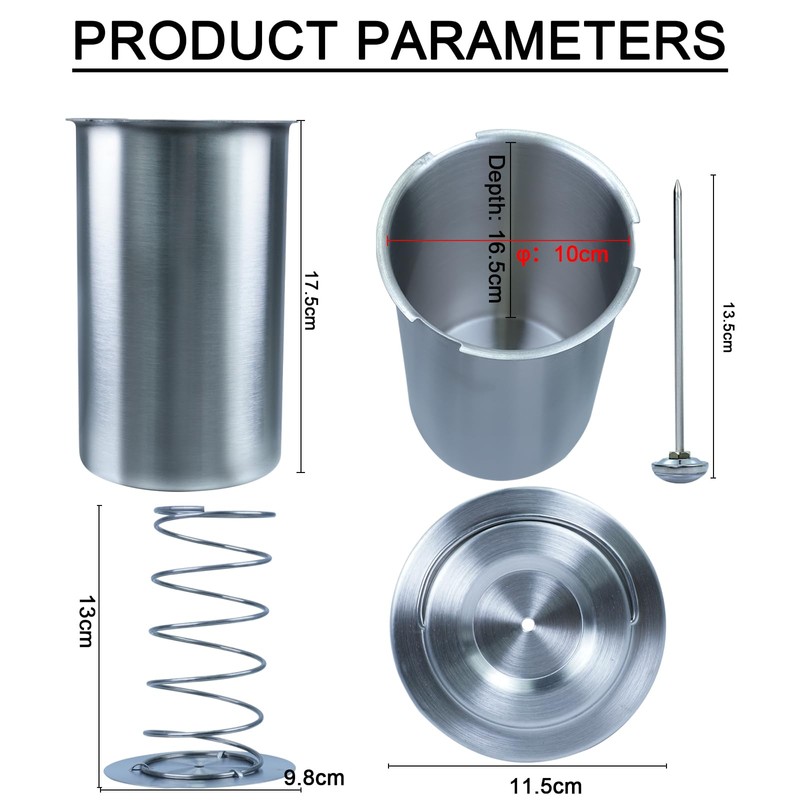 Joyeee Ham Press Maker - Stainless Steel Round Shape Meat