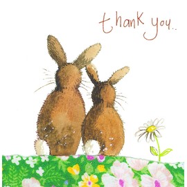Alex Clark Thank You Rabbit Card