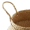 Casafield Seagrass Belly Storage Basket Planter with Handles - Large,
