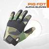 PIG Alpha Full Dexterity Tactical Gloves for Shooting, Touchscreen Compatible,