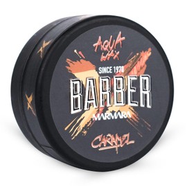 BARBER MARMARA Caramel Aqua Hair Wax 150 ml | Gel Wax with Wet Effect | Hair Wax with Shine - Hair Gel Children | Hair Gel Wax | Rubber Styling Wax | Hair Styling Pomade
